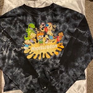 Cloudy Nickelodeon cropped long sleeve
